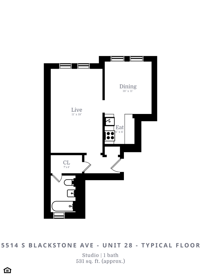 5514 S Blackstone Ave Studio-2 Beds Apartment for Rent - Photo Gallery 17